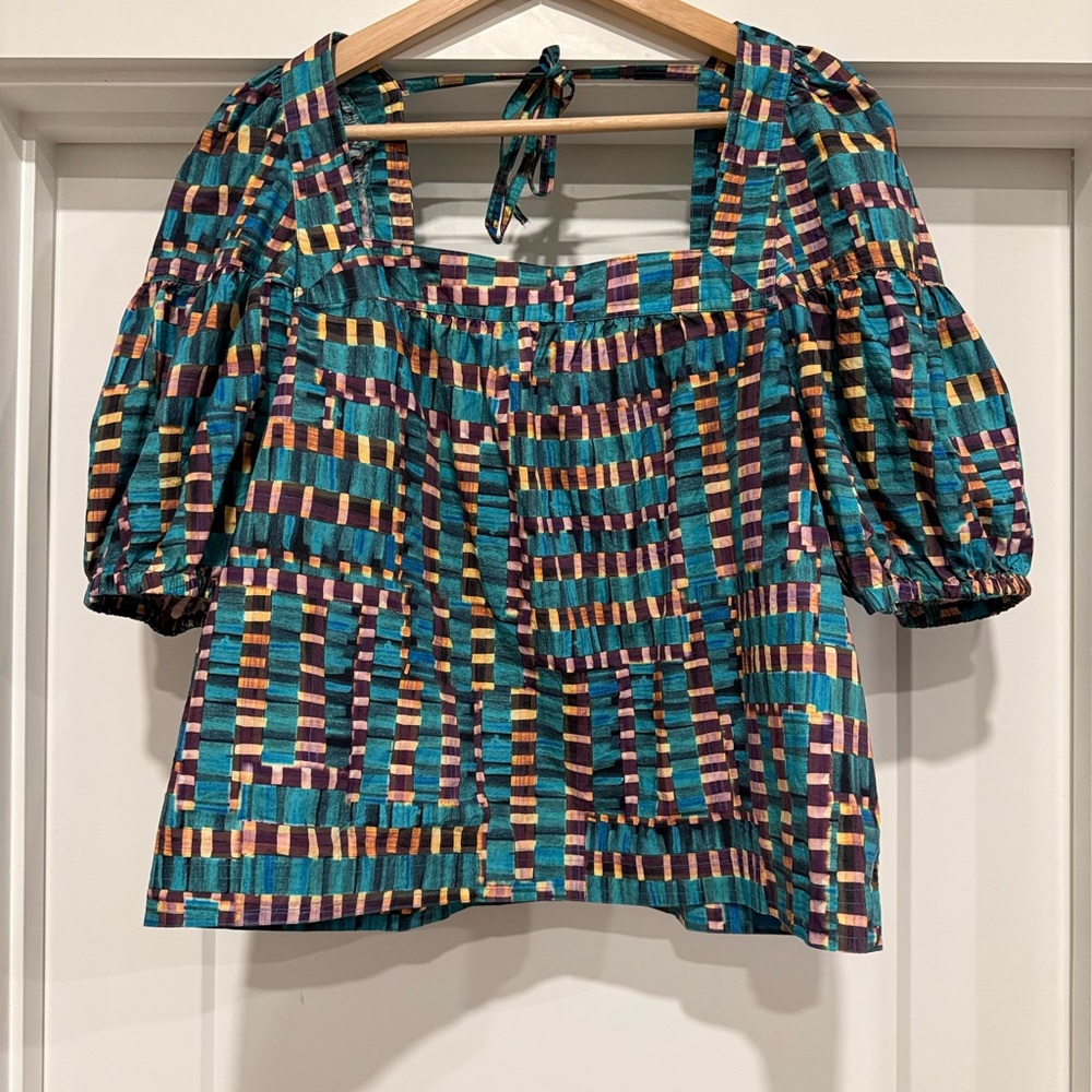 Marie Oliver Multicolor Geometric Blouse medium